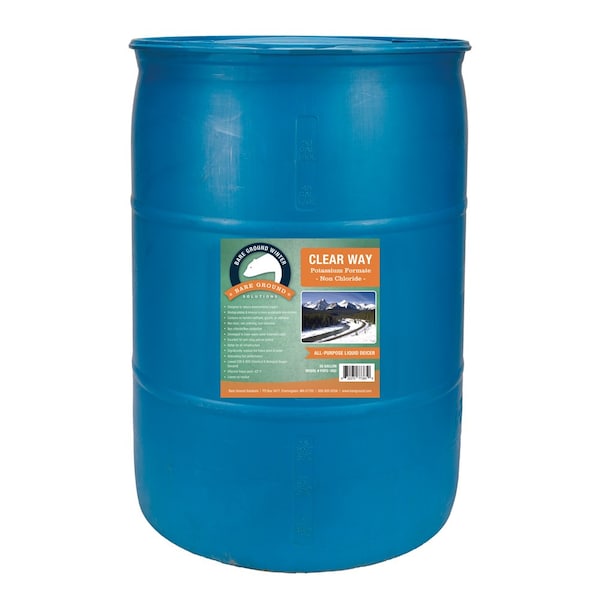 Bare Ground 55 Gallon Drum Clear Way Potassium Formate Liquid Deicer PoFo-55D - main